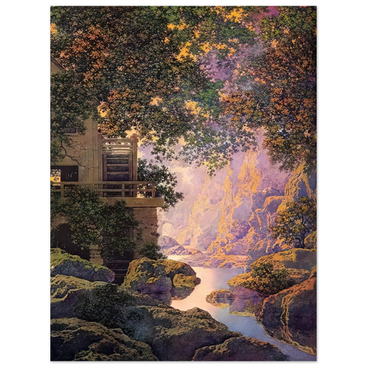 Maxfield Parrish - The Old Glen Mill Large Wall Art - 21x29.7 cm / 8x12" - Fine Art Poster-canvas - -
