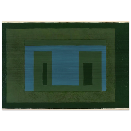 VARIANT ADOBE 1962 - Josef Albers Brushed Aluminum Print - 70x100 cm / 28x40 inches | Josef Albers Aluminum Print | Josef Albers Prints