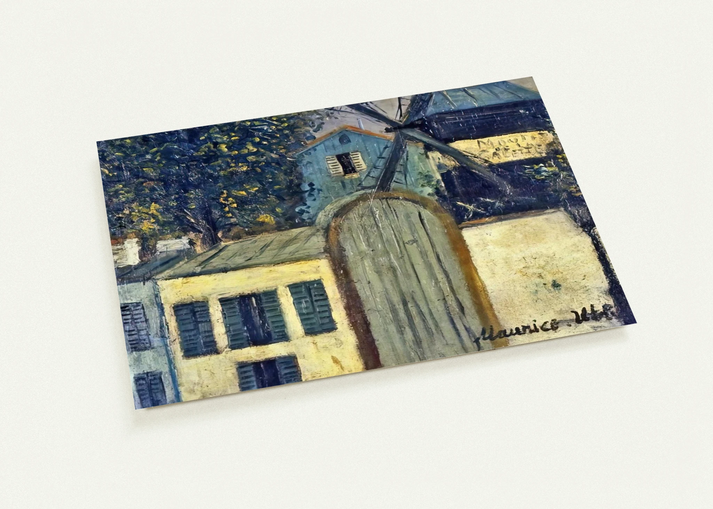 MOULIN DE LA GALETTE 1 By Maurice Utrillo Pack of 10 Post Cards | Maurice Utrillo Post Cards | A6 (10.5 x 14.8 cm) - 4.1 x 5.8 inches
