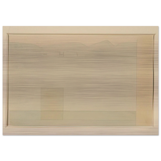 Lago d'Orta - 1956 - Antonio Calderara Brushed Aluminum Print - 70x100 cm / 28x40 inches | Antonio Calderara Aluminum Print | Antonio Calderara Prints