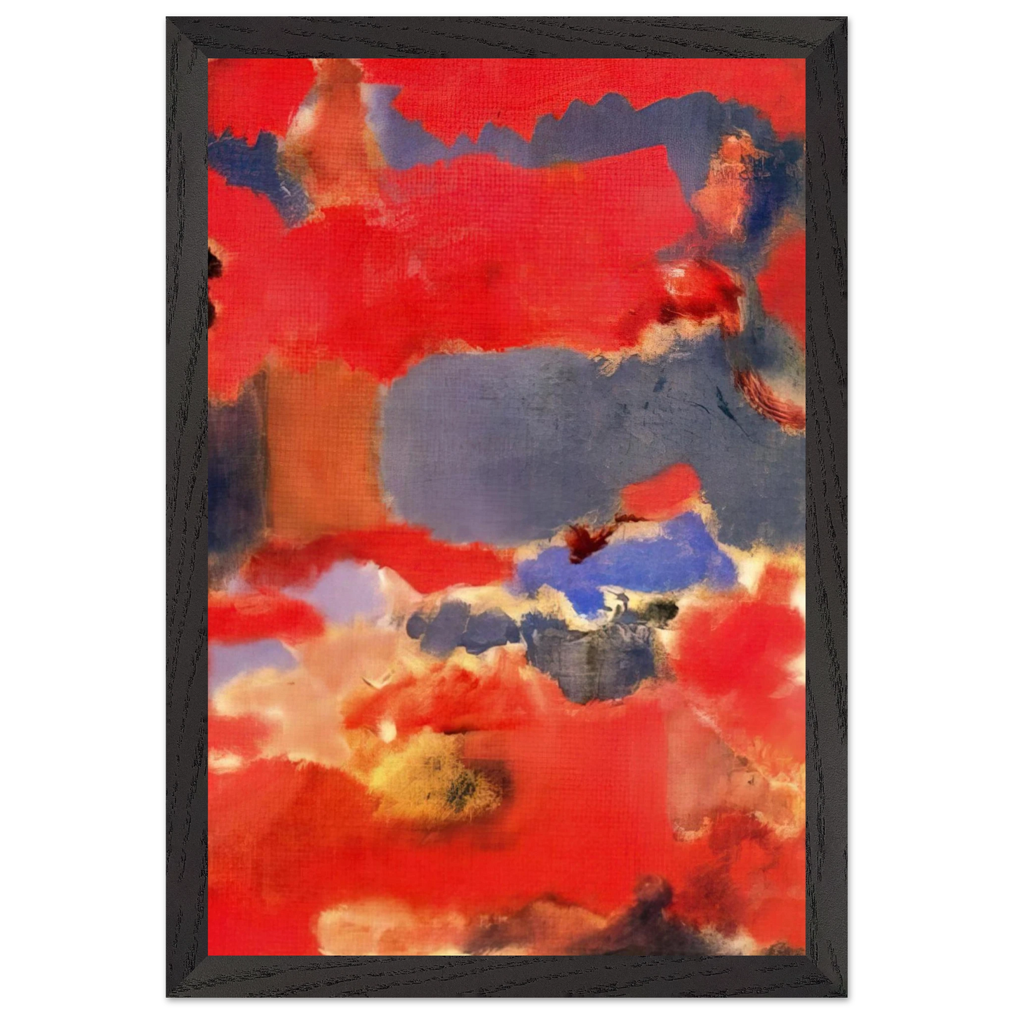 Mark Rothko - Untitled - 1948 Wall Art - 60x80 cm / 24x32 inches - Premium Wooden Framed Poster With Fine Art Paper - Black frame