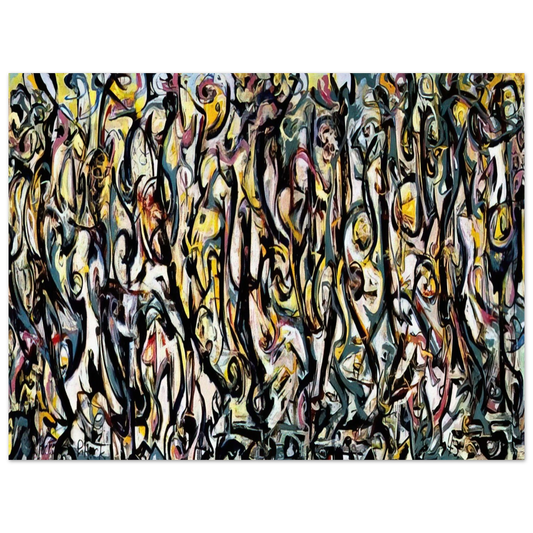 Jackson Pollock - MURAL 1943 1  75x100 cm / 30x40inches Fine Art Poster