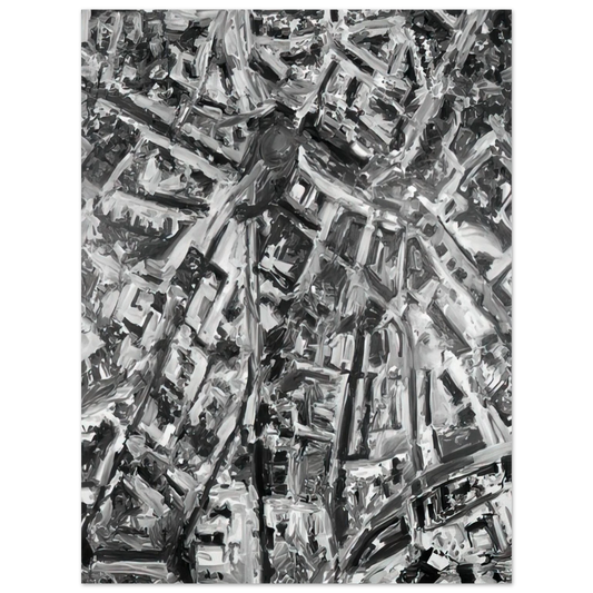 Gerhard Richter - TOWNSCAPE PL 1970  75x100 cm / 30x40inches Fine Art Poster