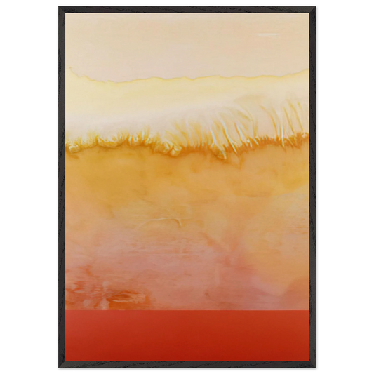 Carmens Opal - 1979 - Ronnie Landfield 70x100 cm / 28x40 inches Framed Art Print – Black Wooden Frame