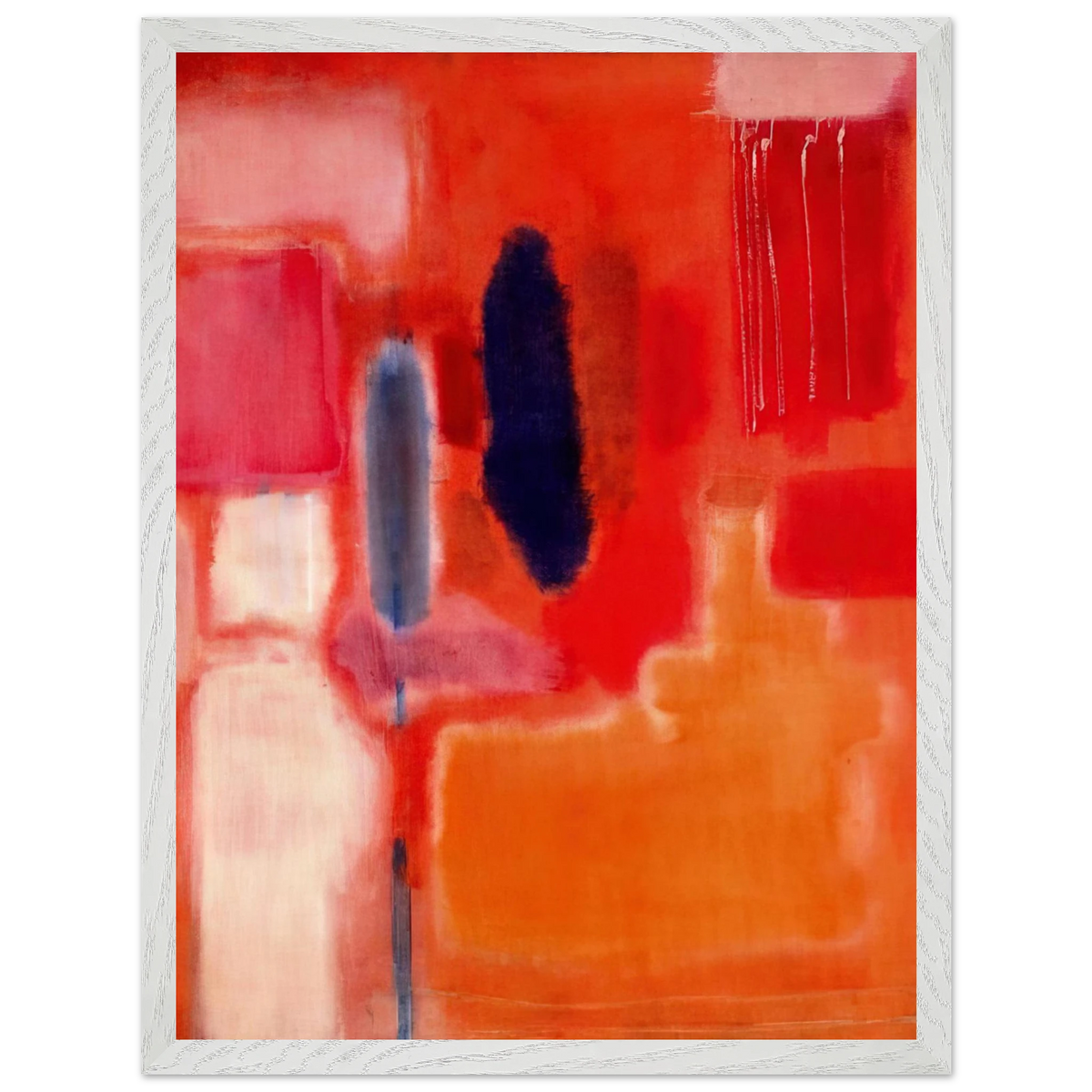 Mark Rothko - No. 9 - 1948 Wall Art - 21x29.7 cm / 8x12" - Premium Wooden Framed Poster With Fine Art Paper-canvas - White frame