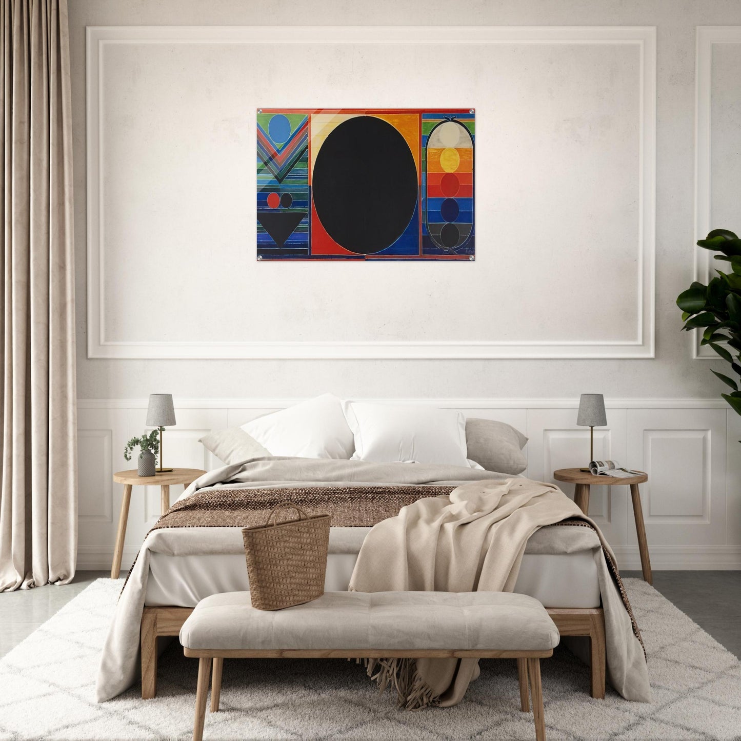 Composition Geometrique - 2007 - S. H. Raza Acrylic Print - 70x100 cm / 28x40″ inches
