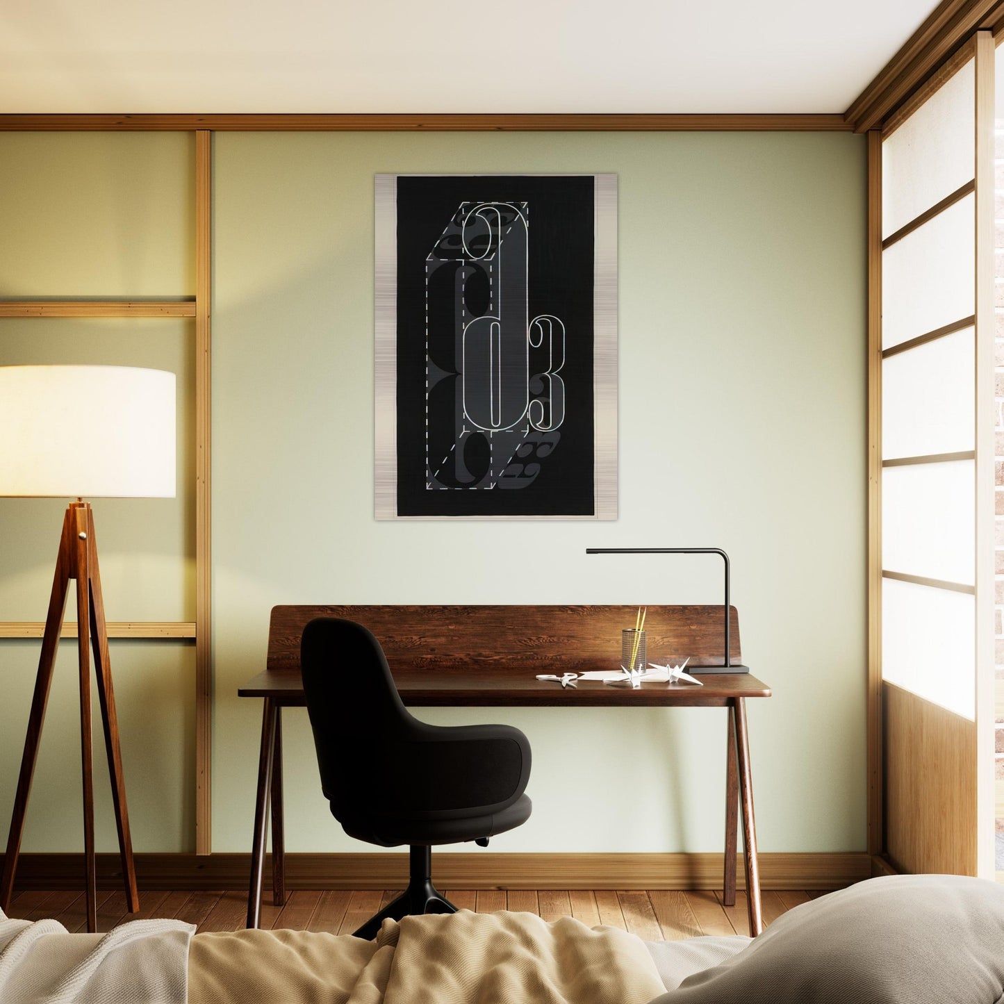 6 AND 3 1931 - Josef Albers Brushed Aluminum Print - 70x100 cm / 28x40 inches | Josef Albers Aluminum Print | Josef Albers Prints