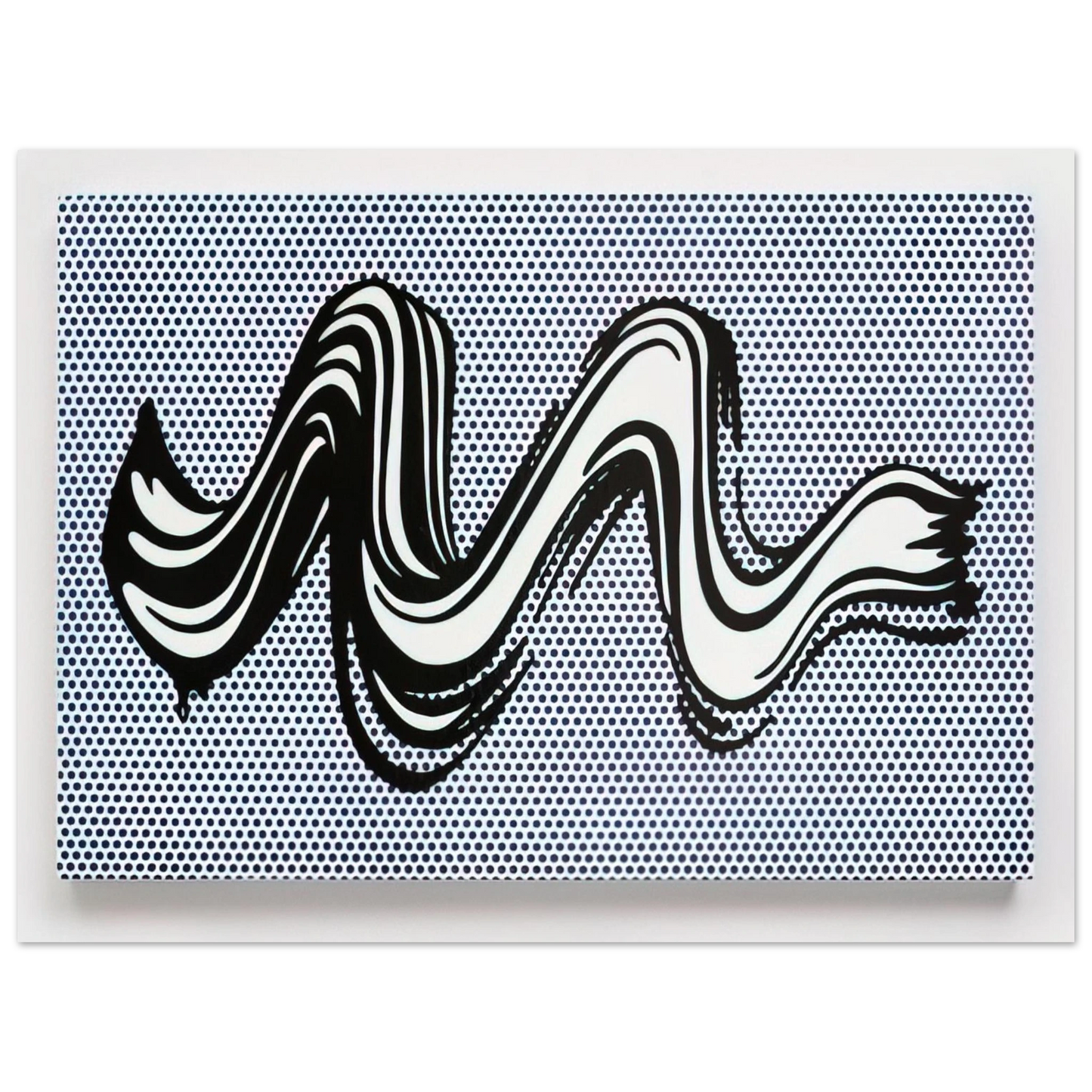 Roy Lichtenstein - BRUSHSTROKE 1965  75x100 cm / 30x40inches Fine Art Poster