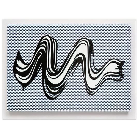 Roy Lichtenstein - BRUSHSTROKE 1965  75x100 cm / 30x40inches Fine Art Poster