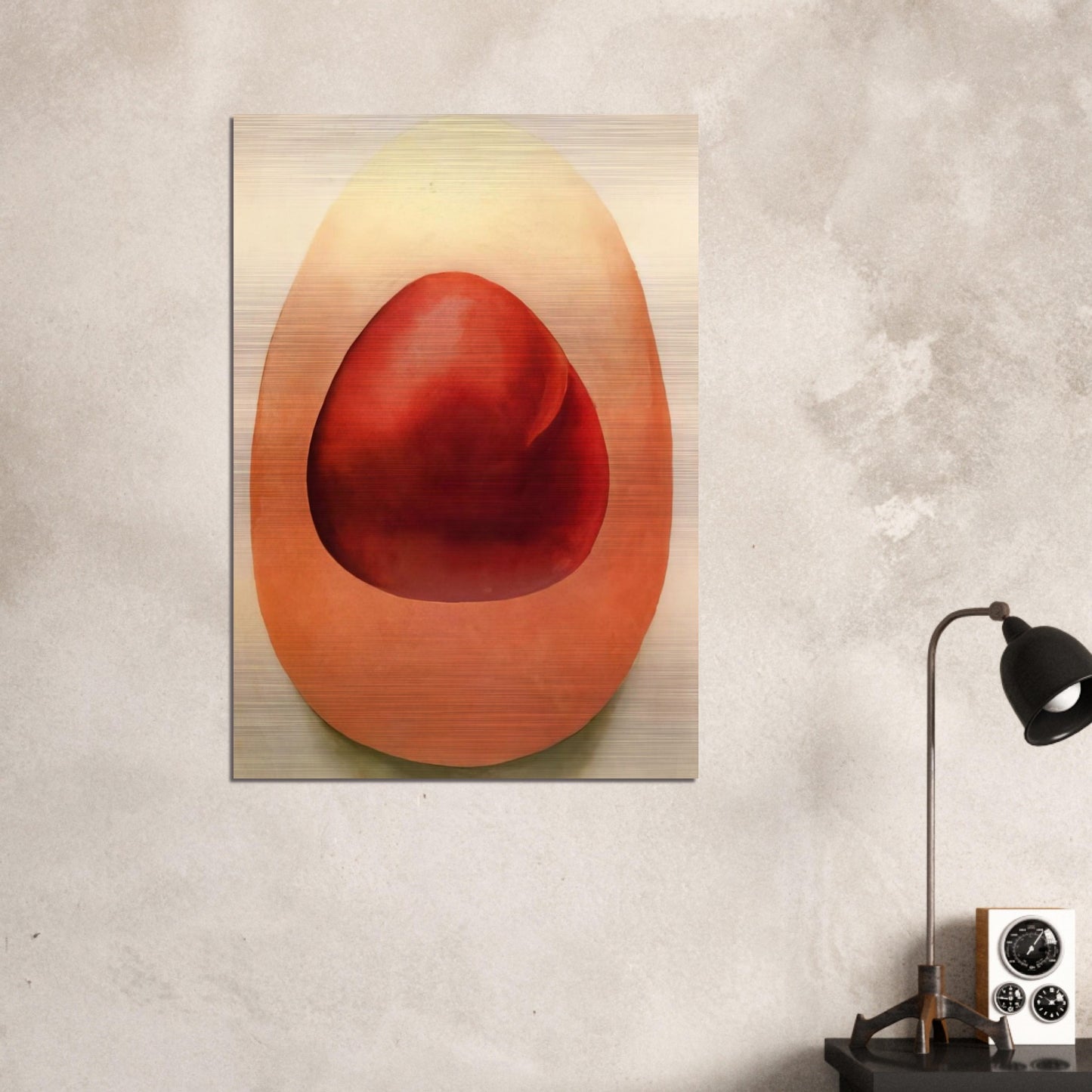 Red and Pink Rocks - Georgia O'Keeffe Brushed Aluminum Print - 70x100 cm / 28x40 inches | Georgia O'Keeffe Aluminum Print | Georgia O'Keeffe Prints