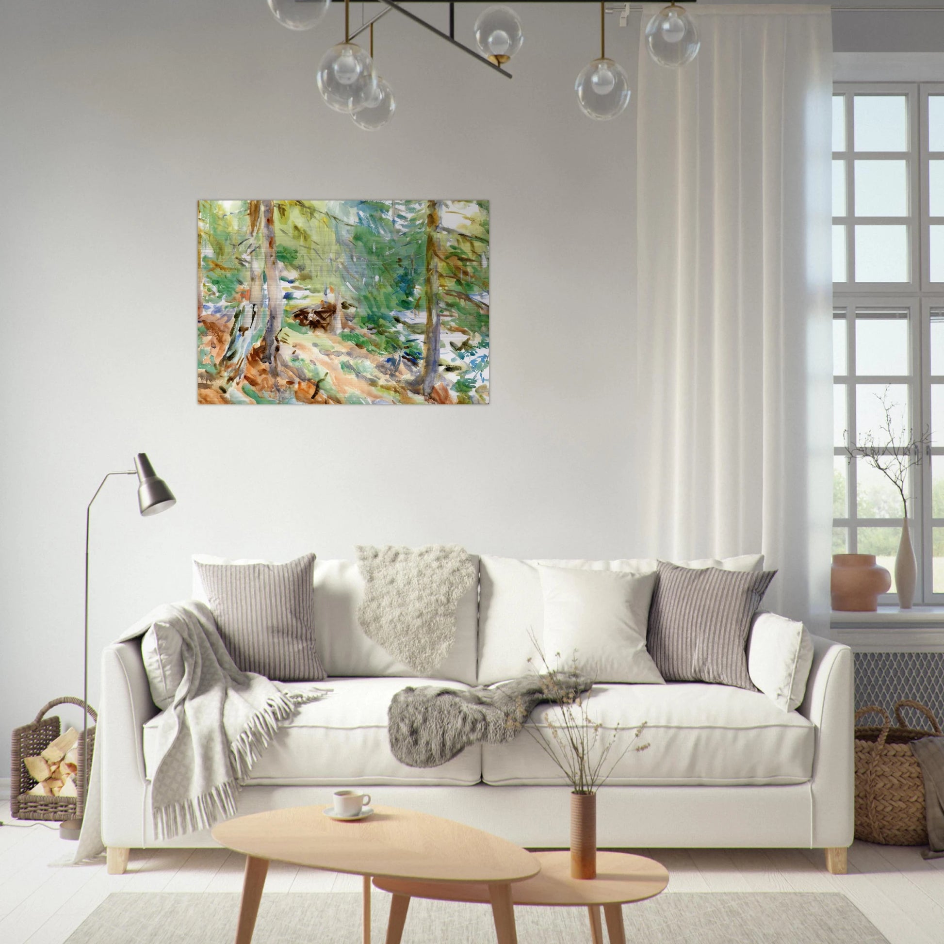 Val D'Aosta, Purtud - John Singer Sargent Brushed Aluminum Print - 70x100 cm / 28x40 inches | John Singer Sargent Aluminum Print | John Singer Sargent Prints