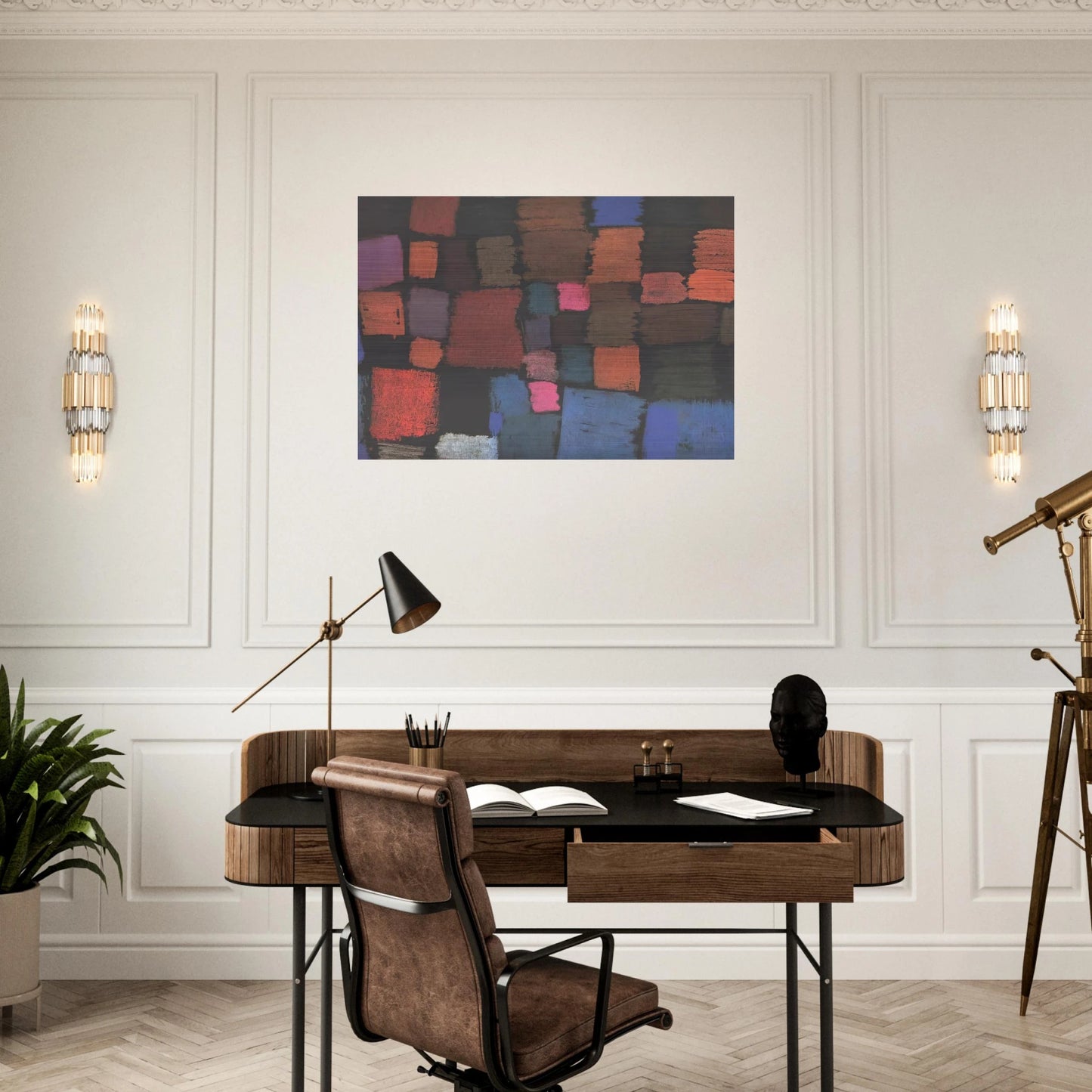 COMING TO BLOOM 1934 - Paul Klee Brushed Aluminum Print - 70x100 cm / 28x40 inches | Paul Klee Aluminum Print | Paul Klee Prints