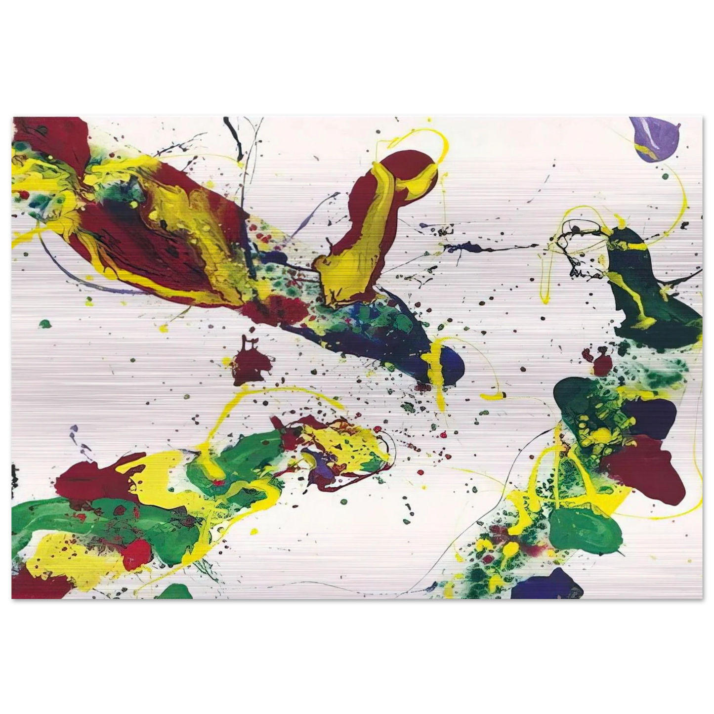 Hail Hailey - Sam Francis Brushed Aluminum Print - 70x100 cm / 28x40 inches | Sam Francis Aluminum Print | Sam Francis Prints