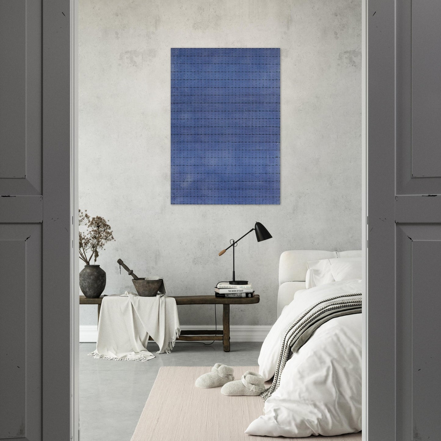 Starlight - Agnes Martin Brushed Aluminum Print - 70x100 cm / 28x40 inches | Agnes Martin Aluminum Print | Agnes Martin Prints