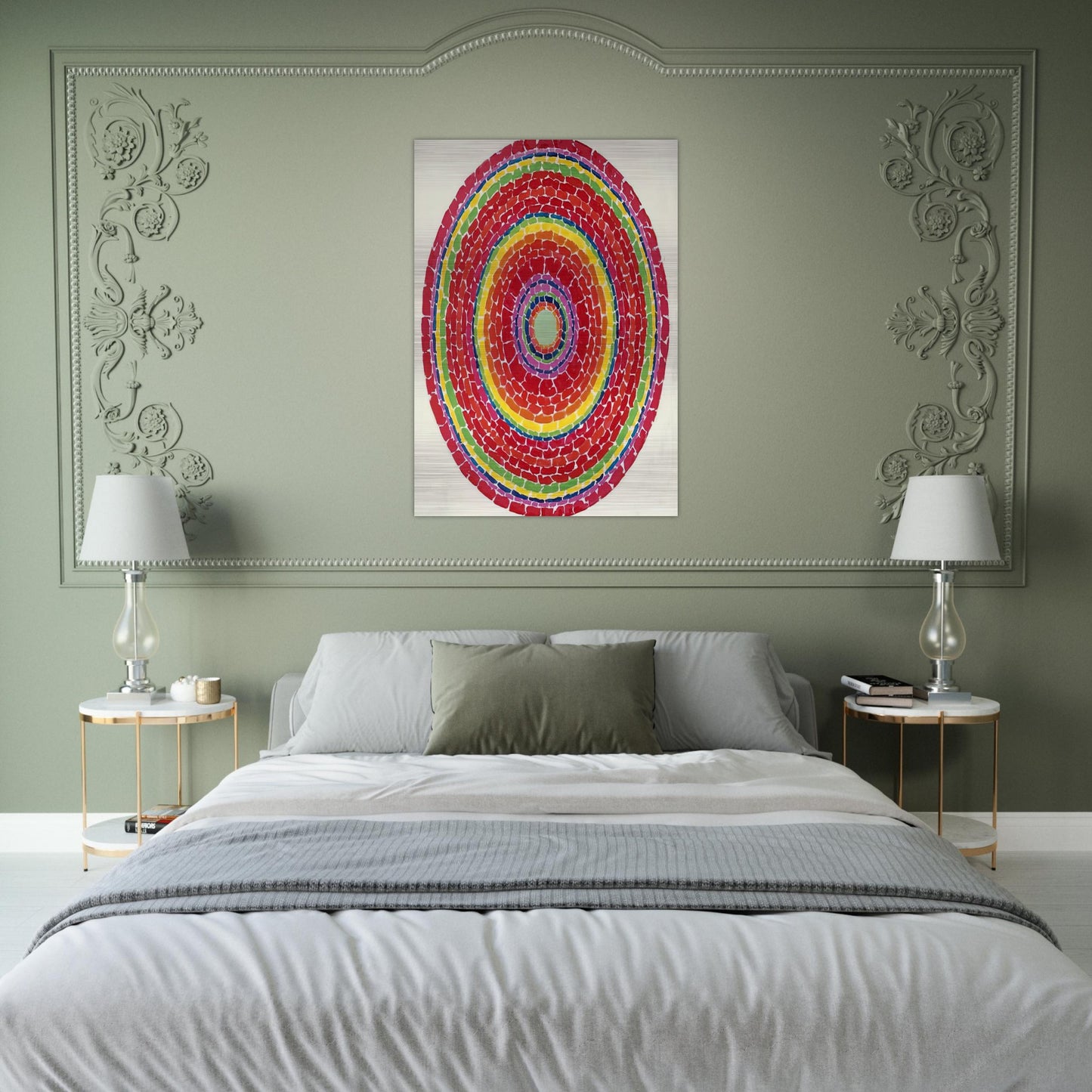 SPRINGTIME IN WASHINGTON 1971 - Alma Woodsey Thomas Brushed Aluminum Print - 70x100 cm / 28x40 inches | Alma Woodsey Thomas Aluminum Print | Alma Woodsey Thomas Prints