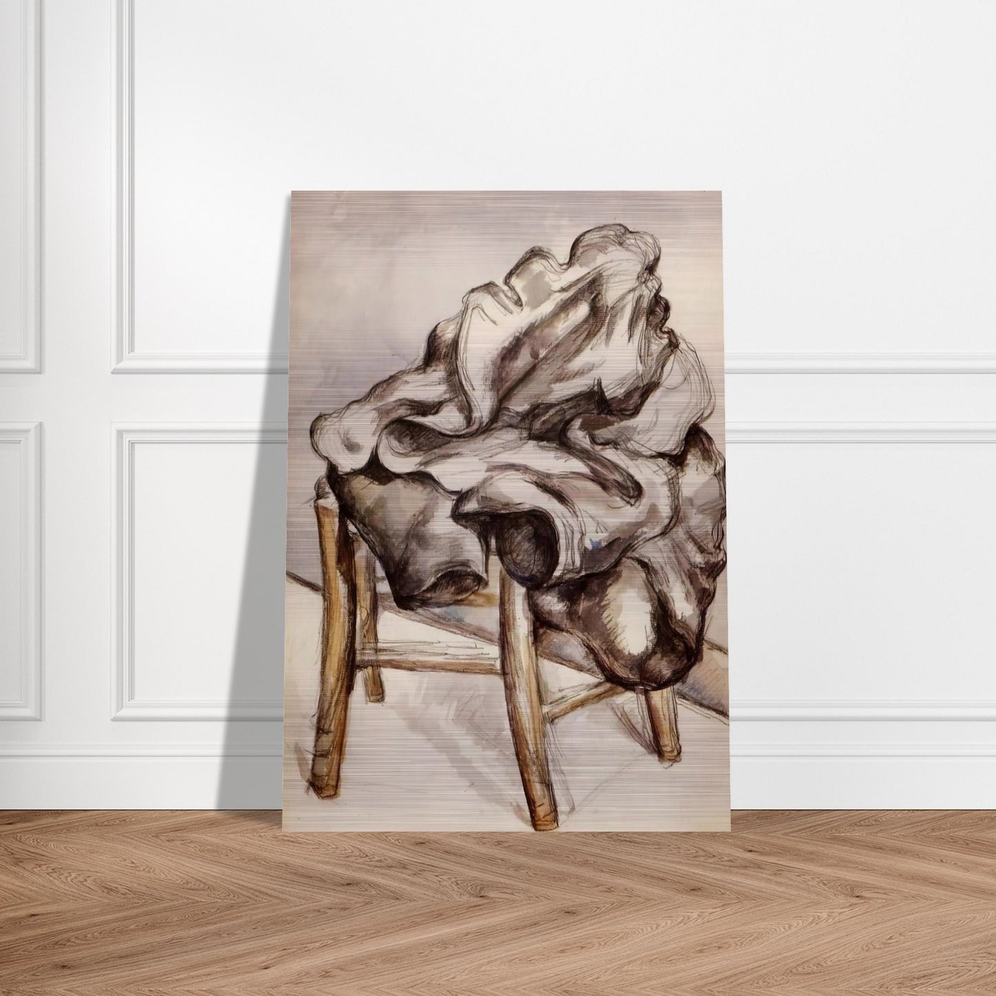 Jacket on a Chair - Paul Cézanne Brushed Aluminum Print - 70x100 cm / 28x40 inches | Paul Cézanne Aluminum Print | Paul Cézanne Prints