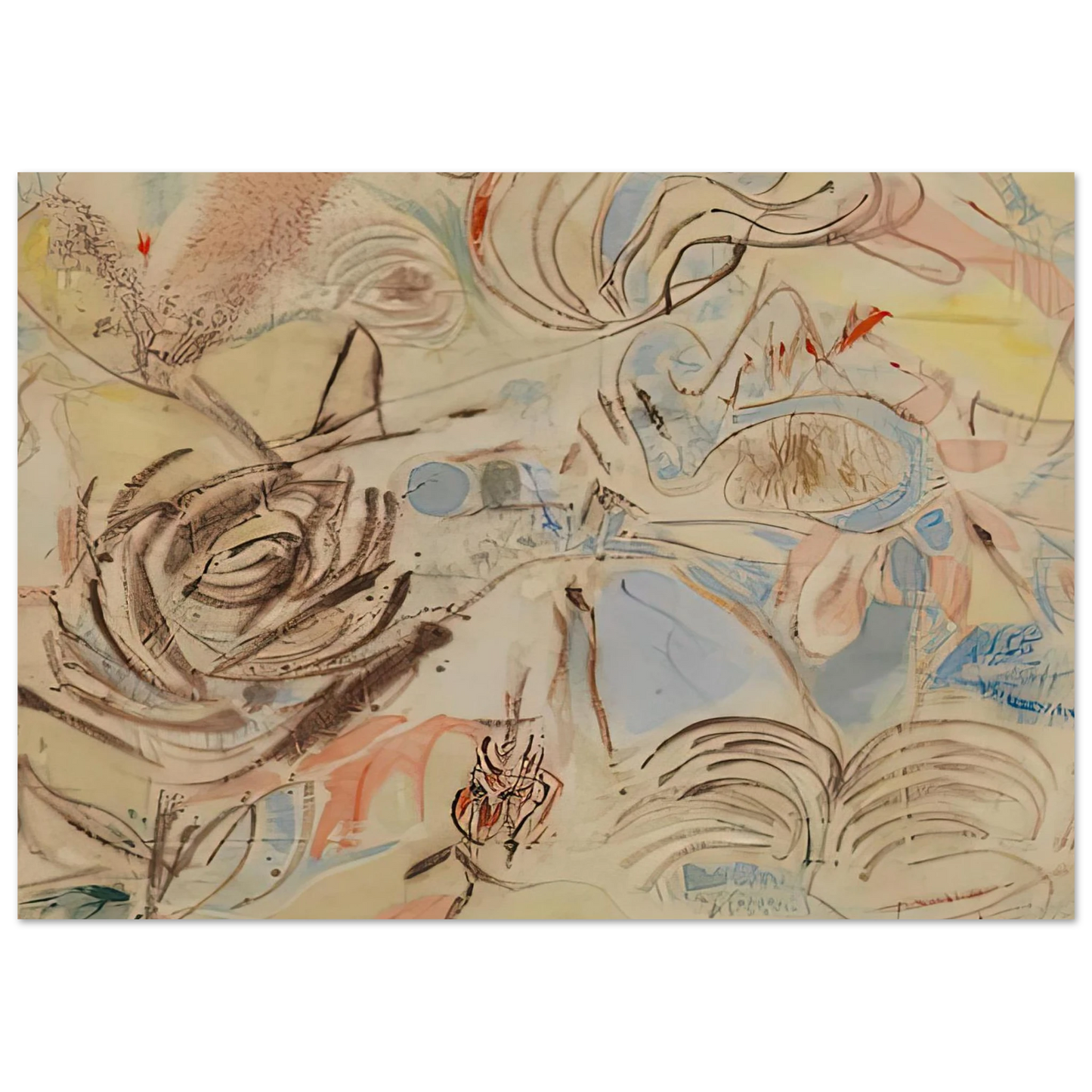 Helen Frankenthaler - 10 29 52, 1952- Wall Art - 28x40 inches / 70x70 cm - Canvas (Imperial)-canvas - -
