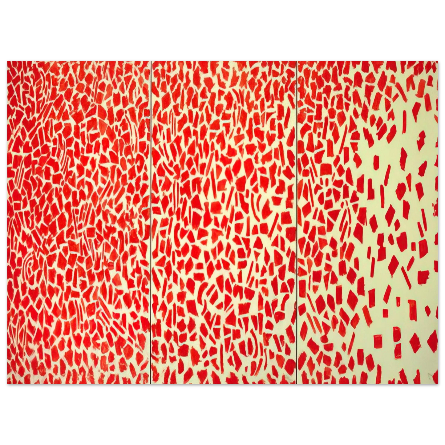 Alma Woodsey Thomas - RED AZALEAS SINGING AND DANCING ROCK AND ROLL MUSIC 1976  75x100 cm / 30x40inches Fine Art Poster