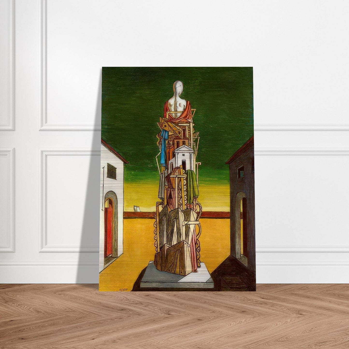 THE GREAT METAPHYSICIAN 1971 - Giorgio de Chirico Brushed Aluminum Print - 70x100 cm / 28x40 inches | Giorgio de Chirico Aluminum Print | Giorgio de Chirico Prints