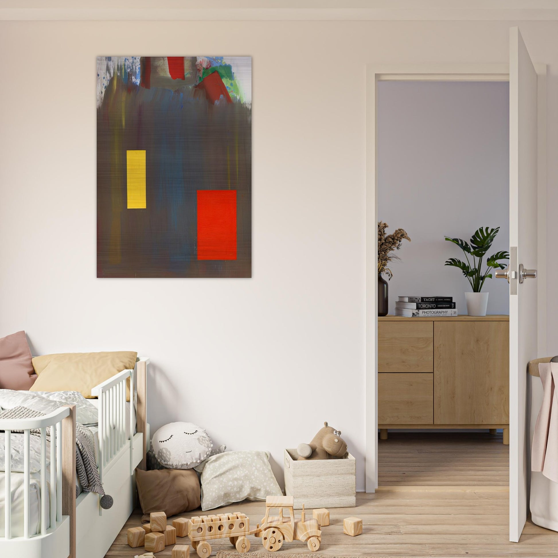 Memoria in Aeternum - Hans Hofmann Brushed Aluminum Print - 70x100 cm / 28x40 inches | Hans Hofmann Aluminum Print | Hans Hofmann Prints