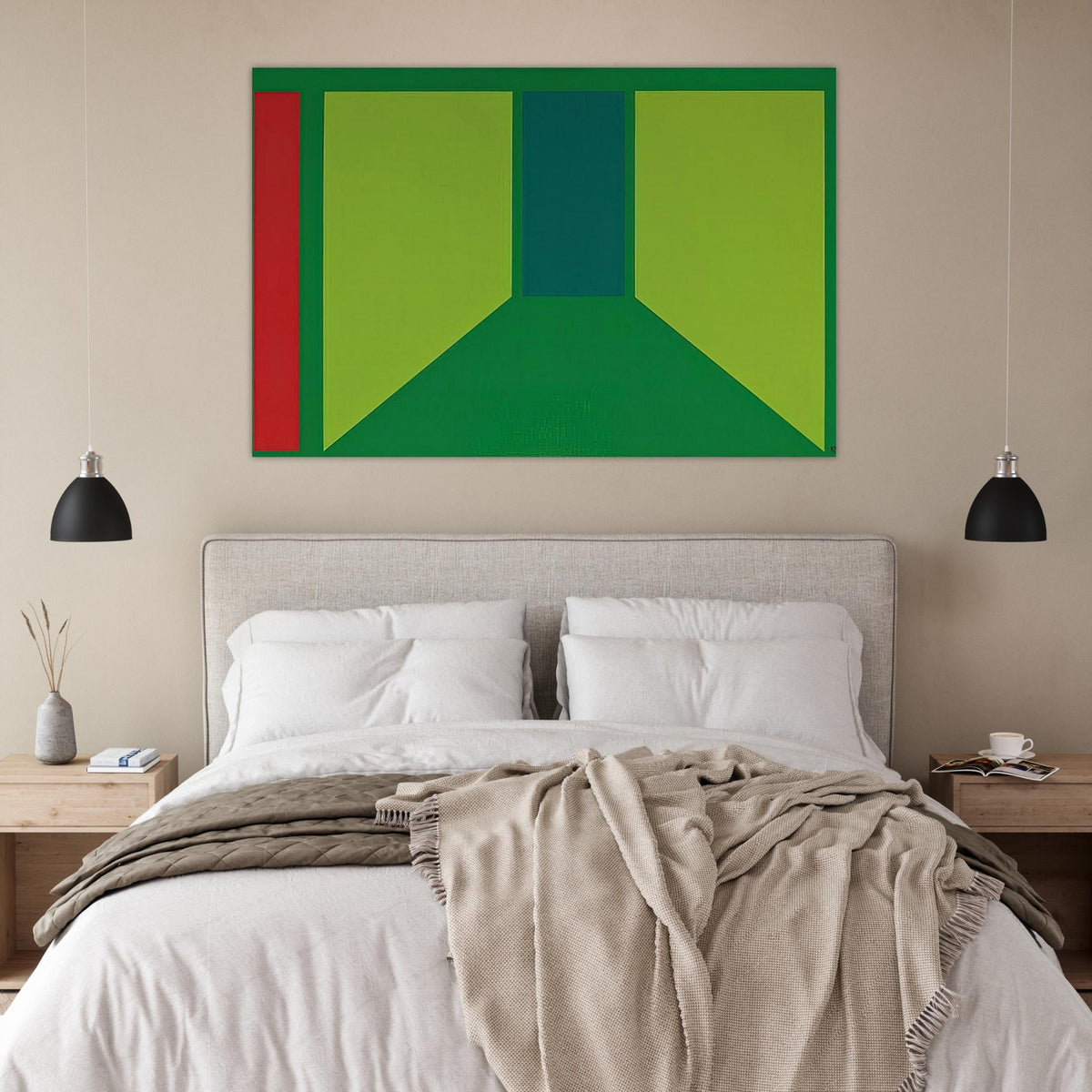 Corridor - 1960 - Karl Benjamin Art Prints - 100x150 cm / 40x60″ inches | Karl Benjamin Poster | Karl Benjamin Prints