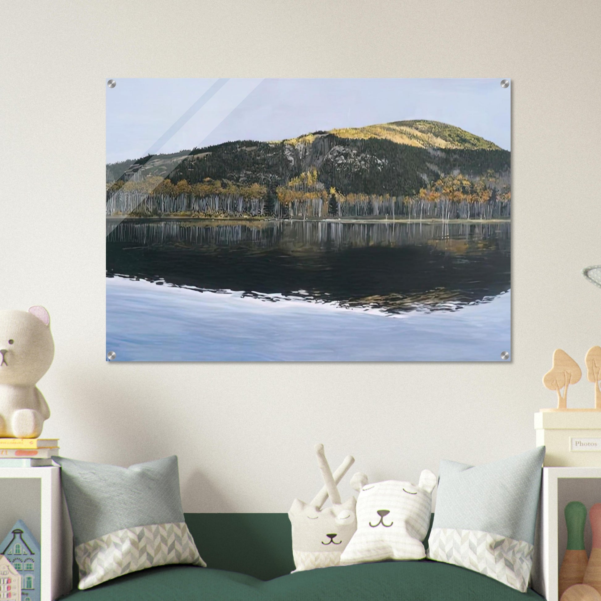 BEAVER DAM POND ACADIA NATIONAL PARK 2009 - Richard Estes Acrylic Print - 70x100 cm / 28x40″ inches