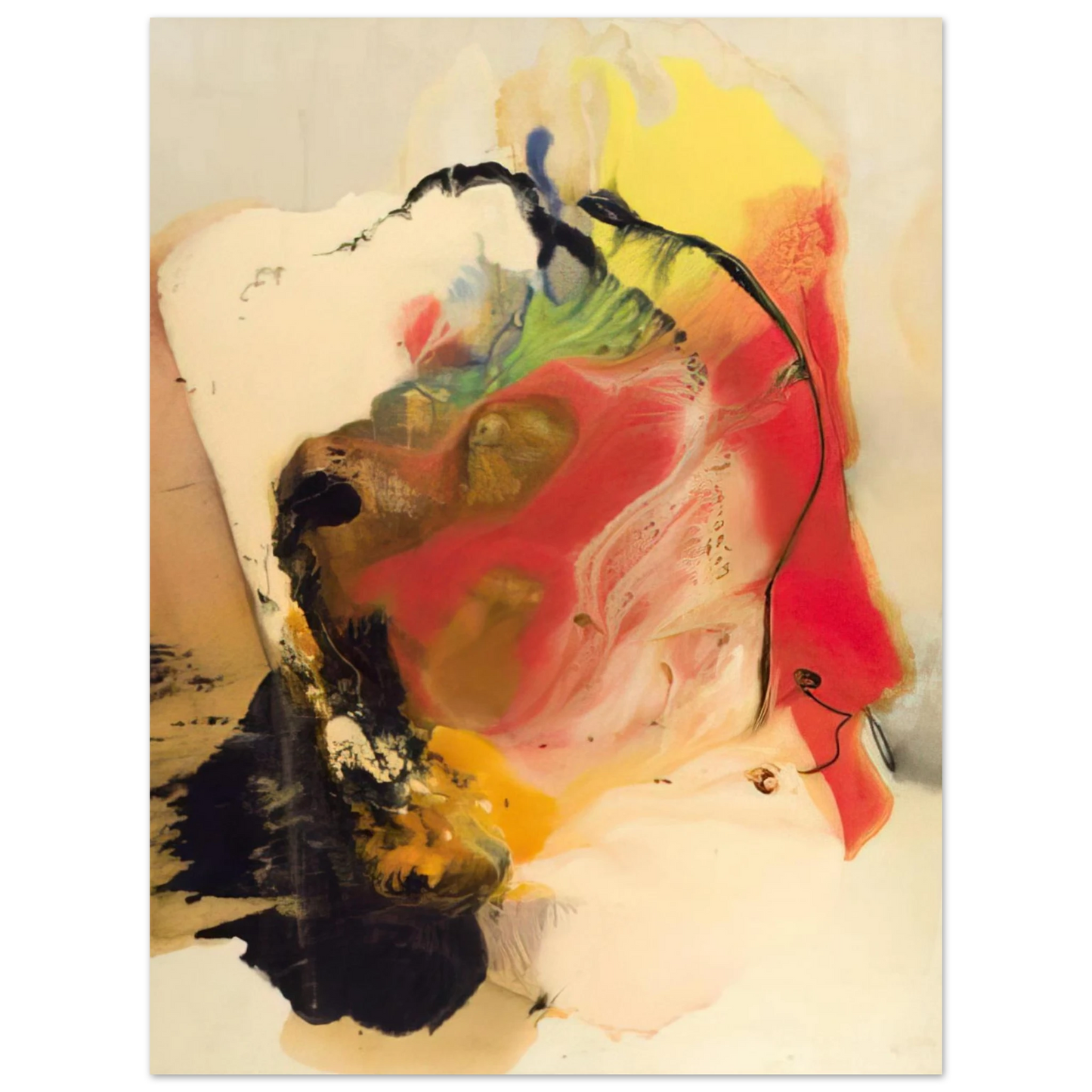 Paul Jenkins - Pompey's Head - 1958  75x100 cm / 30x40inches Fine Art Poster