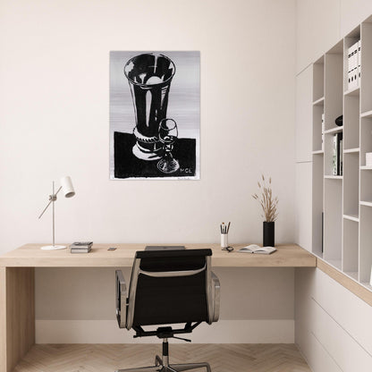 STILL LIFE 1917 - MC Escher Brushed Aluminum Print - 70x100 cm / 28x40 inches | MC Escher Aluminum Print | MC Escher Prints